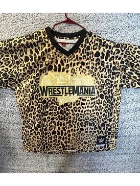 Mitchell & Ness WWE WrestleMania Vegas Legacy Jersey Leopard Print 2XL NWT